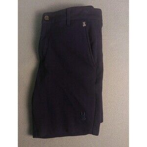 Psycho Bunny Men's Shiro Knit Honeycomb Shorts Dark Blue Size 30